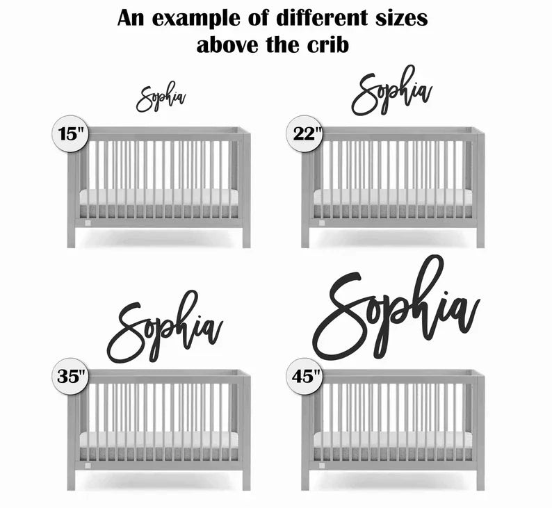 Panneau de nom personnalisé en bois, décor mural de pépinière, mots inoffensifs sécurisés, signe de nom de chambre de bébé en bois.