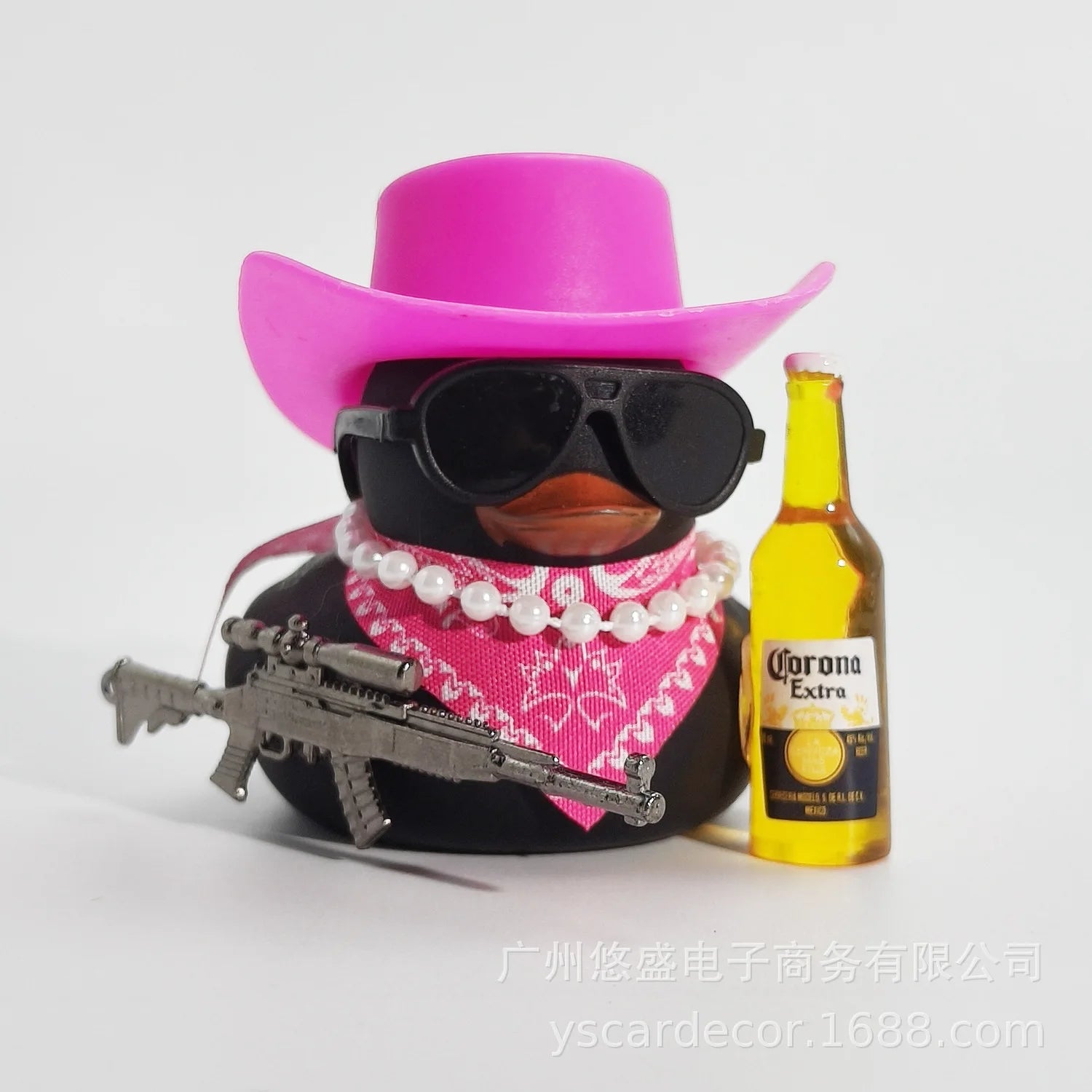 Canard en caoutchouc de Cowboy décorations.