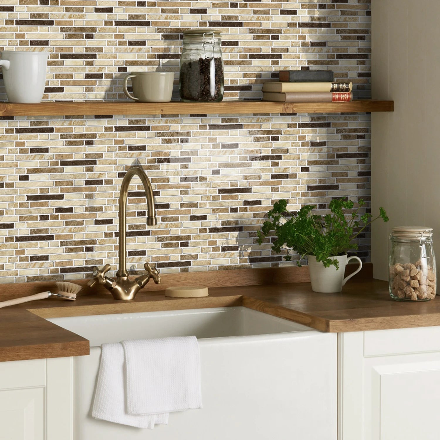 1/12 pièces classique noir et blanc carrelage marbre chambre décoration cuisine salon étanche auto-adhésif autocollant mural détachable