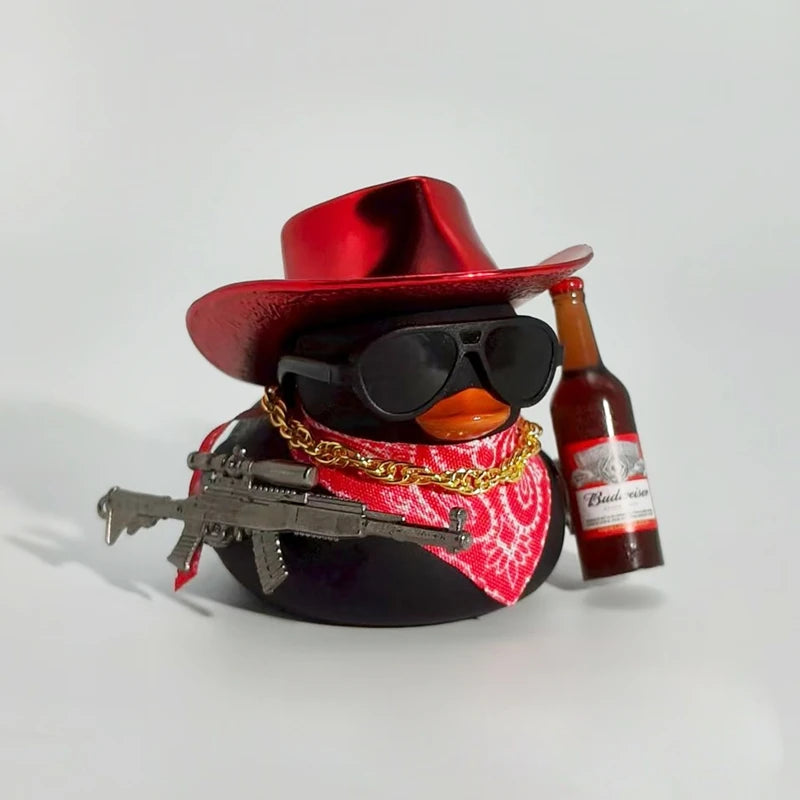 Canard en caoutchouc de Cowboy décorations.