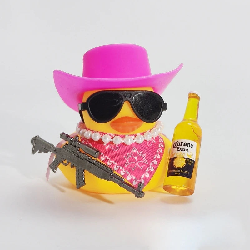 Canard en caoutchouc de Cowboy décorations.