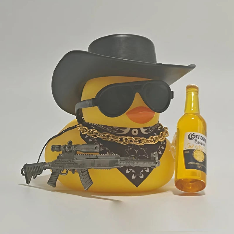 Canard en caoutchouc de Cowboy décorations.