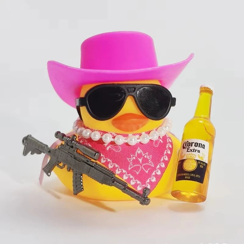 Canard en caoutchouc de Cowboy décorations.