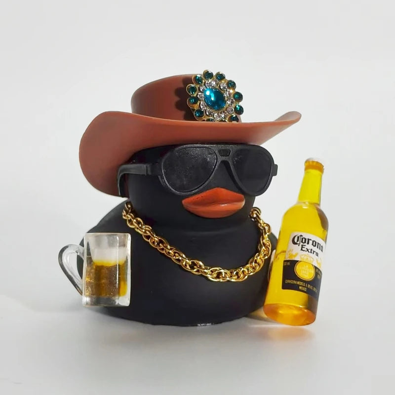 Canard en caoutchouc de Cowboy décorations.